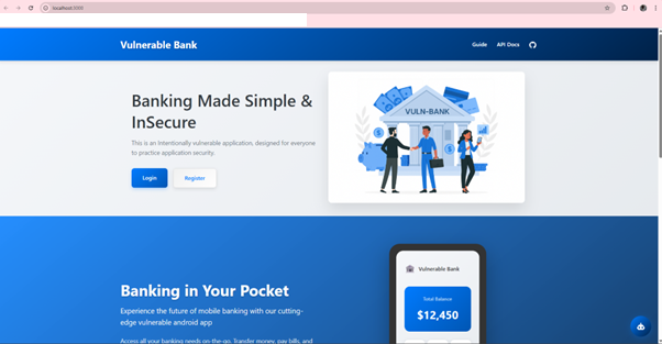 VulnBank app