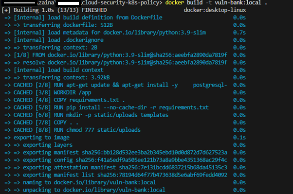 Docker build